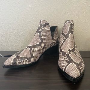 Marc Fisher snake skin boots